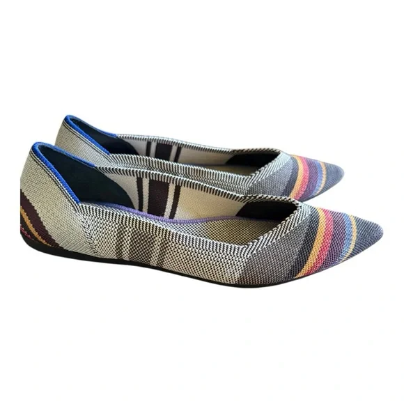 ROTHY’S STRIPED FLATS NWOB - Picture 2 of 6